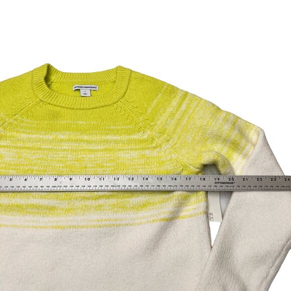Amazon Essentials Women's Soft-Touch Crewneck Novelty Sweater Lime Green/White S - Picture 5 of 9